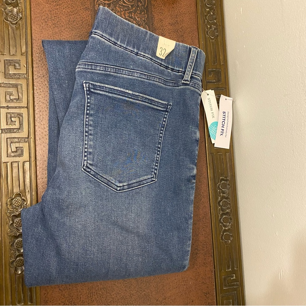 NWT Cosmic Blue Love Indigo Jeggings: Size 14 - Picture 9 of 9